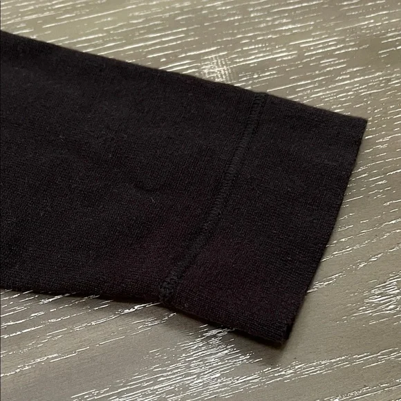 Women’s 3/4 Length Sleeve Eddie Bauer Black Button-Up Sweater Size XL - Picture 7 of 8